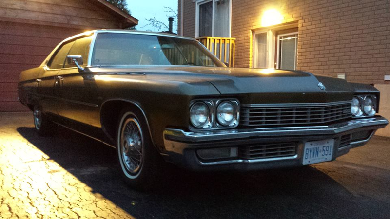 Illustration for article titled Buick ('72 Electra 4 DR HT) got the ca-chunk-a-chunk going. The noise!